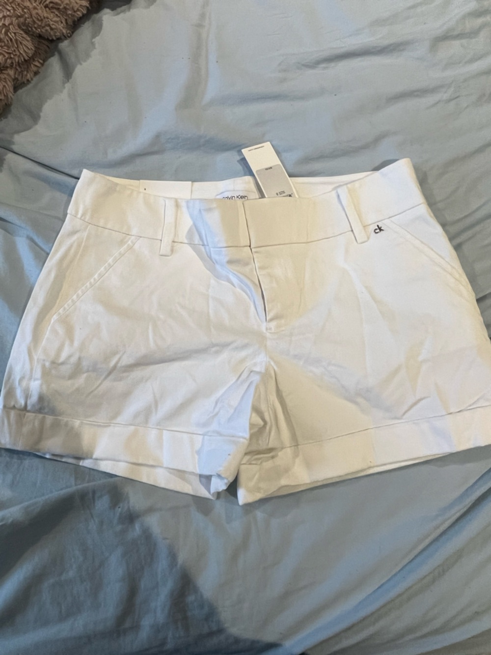 White Calvin Klein shorts New with tags